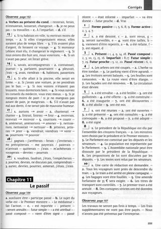 A2 ~ les exercices de grammaire, avec corrigés