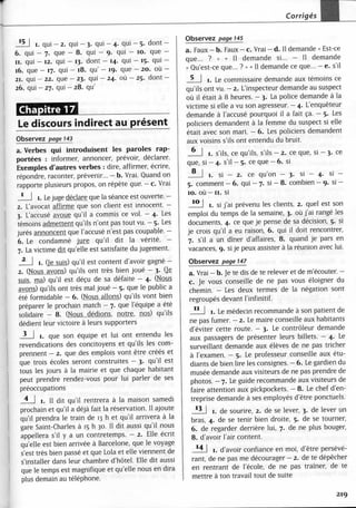 A2 ~ les exercices de grammaire, avec corrigés