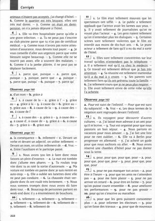 A2 ~ les exercices de grammaire, avec corrigés