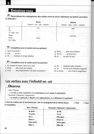 A2 ~ les exercices de grammaire, avec corrigés
