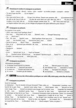 A2 ~ les exercices de grammaire, avec corrigés