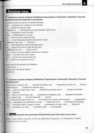 A2 ~ les exercices de grammaire, avec corrigés