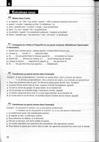 A2 ~ les exercices de grammaire, avec corrigés