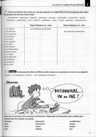 A2 ~ les exercices de grammaire, avec corrigés