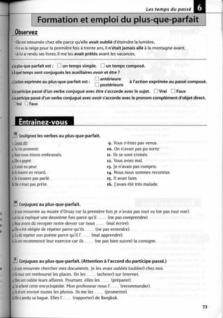 A2 ~ les exercices de grammaire, avec corrigés