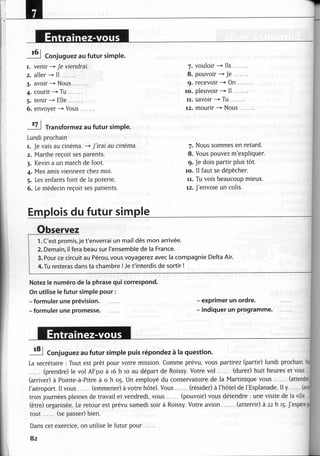 A2 ~ les exercices de grammaire, avec corrigés
