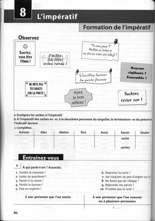 A2 ~ les exercices de grammaire, avec corrigés