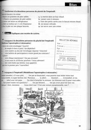 A2 ~ les exercices de grammaire, avec corrigés