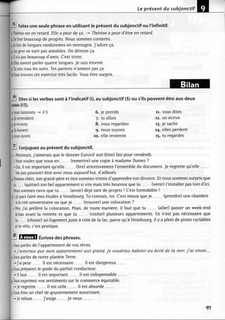 A2 ~ les exercices de grammaire, avec corrigés