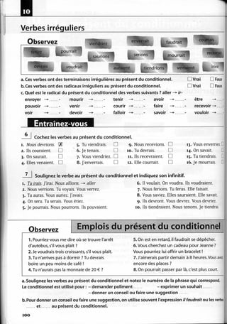 A2 ~ les exercices de grammaire, avec corrigés