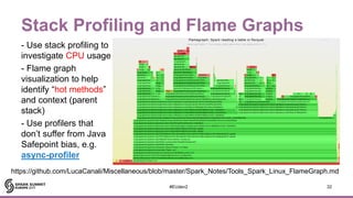 Stack Profiling and Flame Graphs
- Use stack profiling to
investigate CPU usage
- Flame graph
visualization to help
identi...