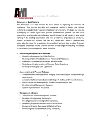 A2 M Background & Qualifications