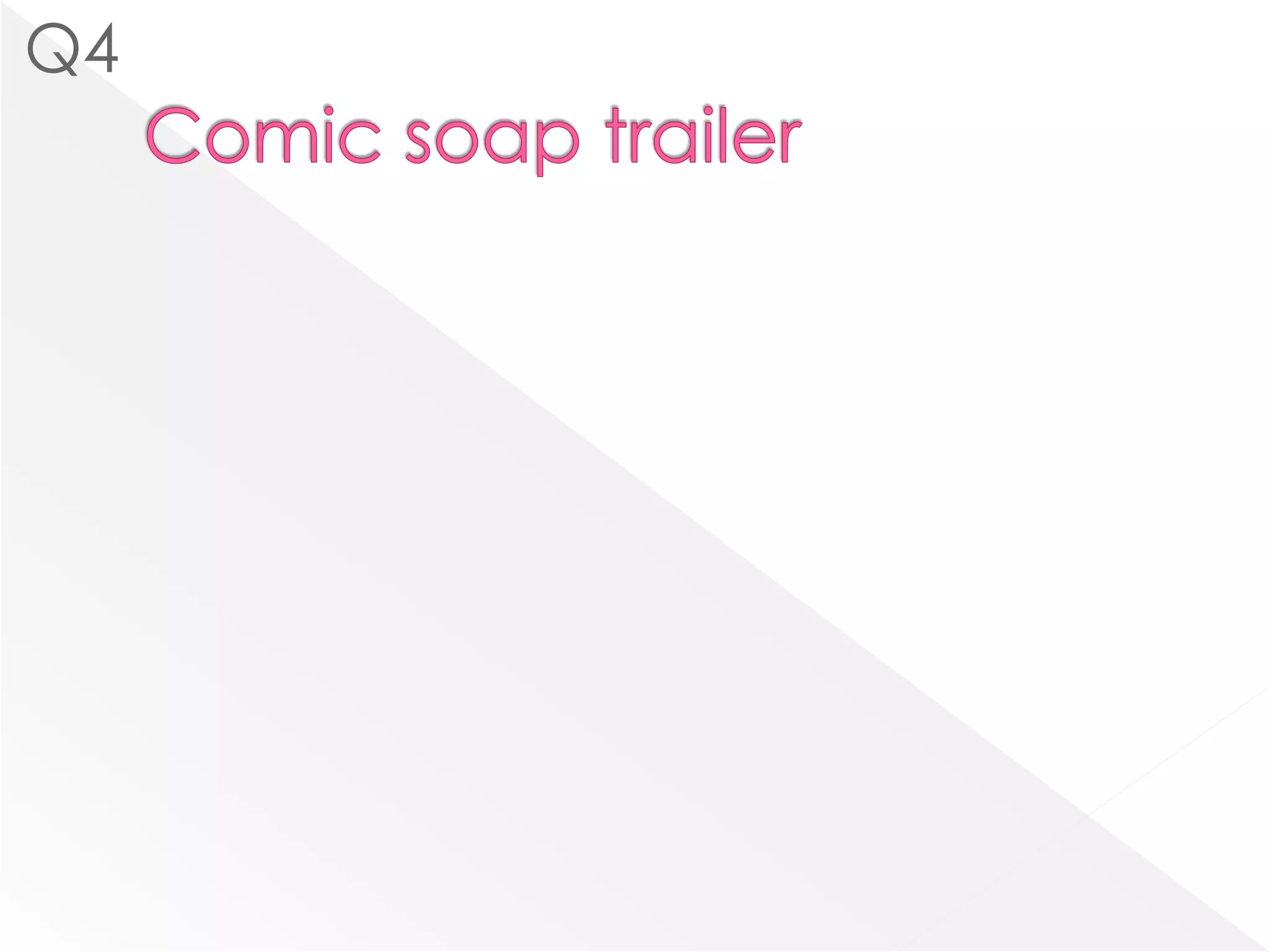 Long shot also used- distanced from others.