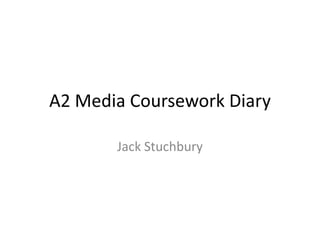 A2 Media Coursework Diary

       Jack Stuchbury
 