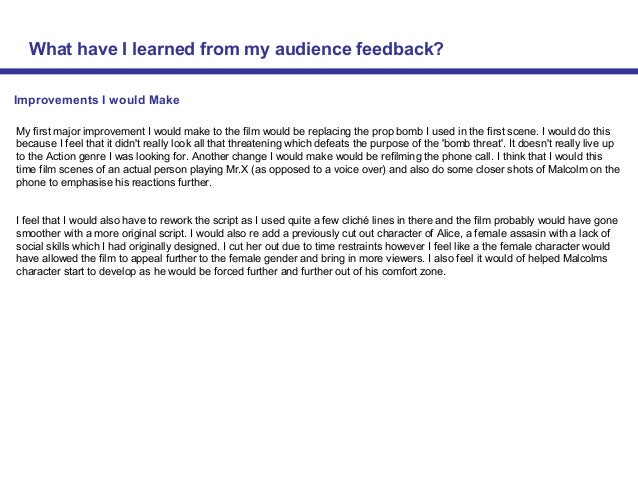 A2 media studies coursework evaluation