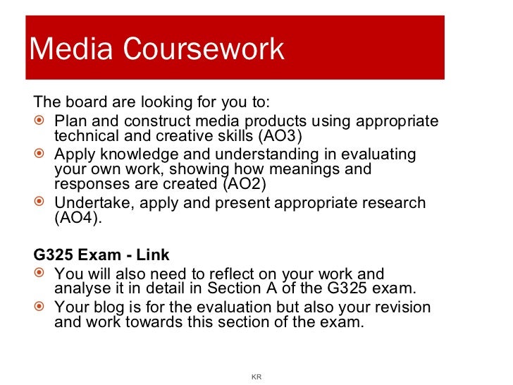 Media studies coursework ocr