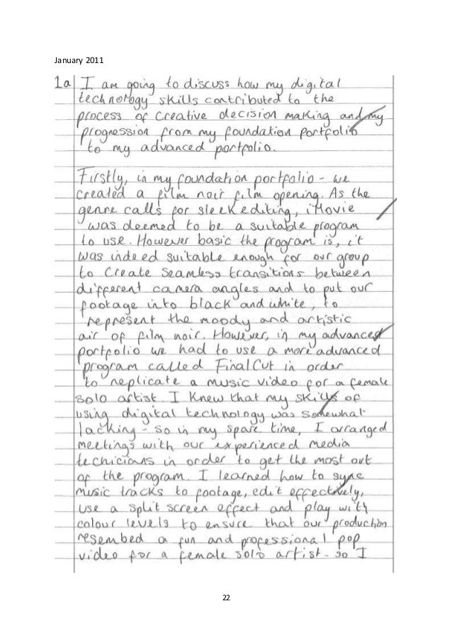 Critical thinking application paper january 2010