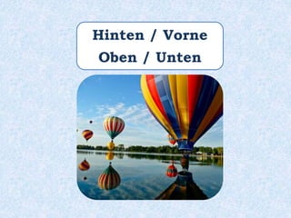 Hinten / Vorne
Oben / Unten
 