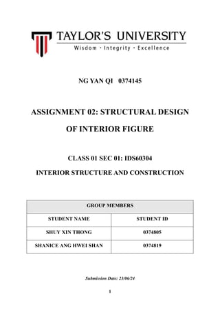 Interior Structure and Construction A2 NGYANQI | PDF