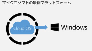 マイクロソフトの最新プラットフォーム
 