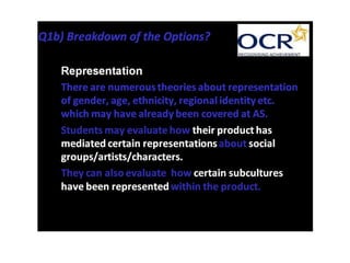 A2 question 1b introduction