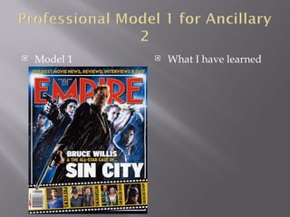    Model 1      What I have learned
 