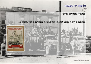‫ארכיון יד טבנקין‬
‫רשת ארכיוני ישראל‬
‫ארכיון חולדה נקלט‬
‫החלה סריקת התצלומים, המסמכים והמרת קבצי האודיו.‬

‫כרזת בחירות של אחדות העבודה פועלי ציון‬

‫שיירה של 'הבריחה' לפני יציאה לדרך‬

 