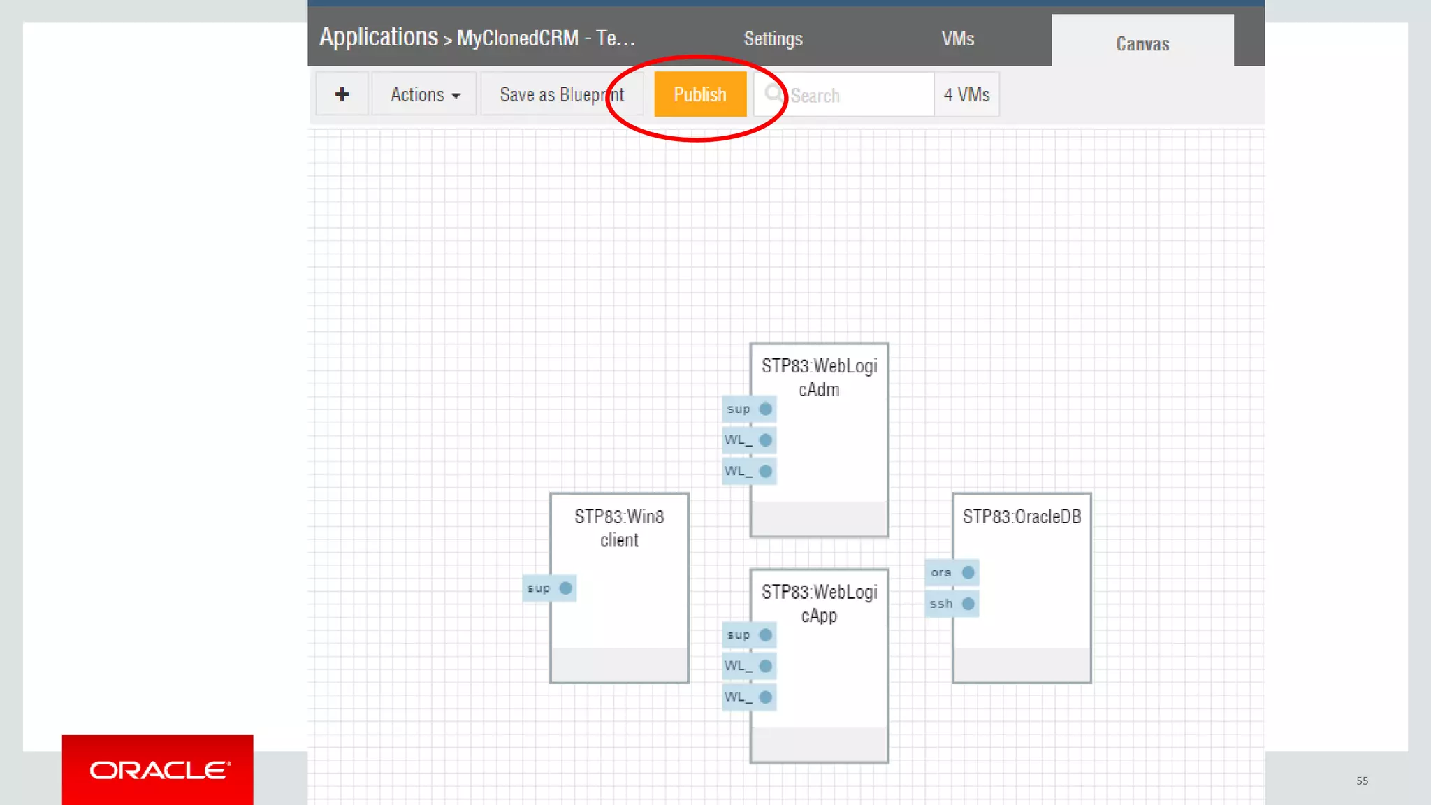 Copyright © 2016, Oracle and/or its affiliates. All rights reserved. | Confidential – Oracle Internal 55
 