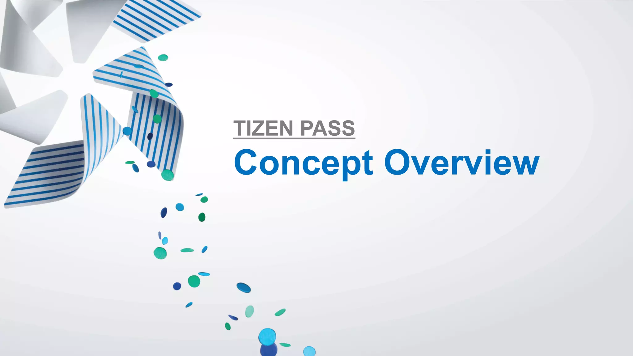 TIZEN PASS
Concept Overview
 
