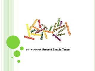 UNIT 1 Grammar: Present Simple Tense
 