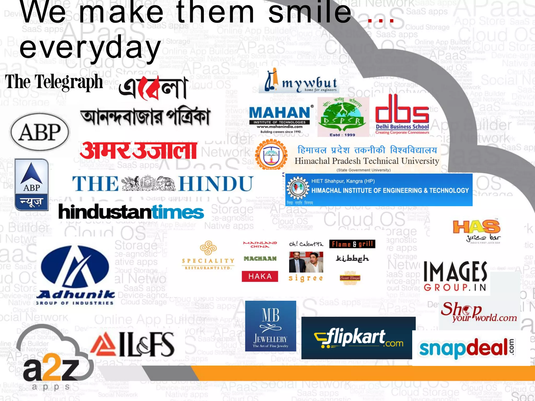 We make them smile …
everyday
 