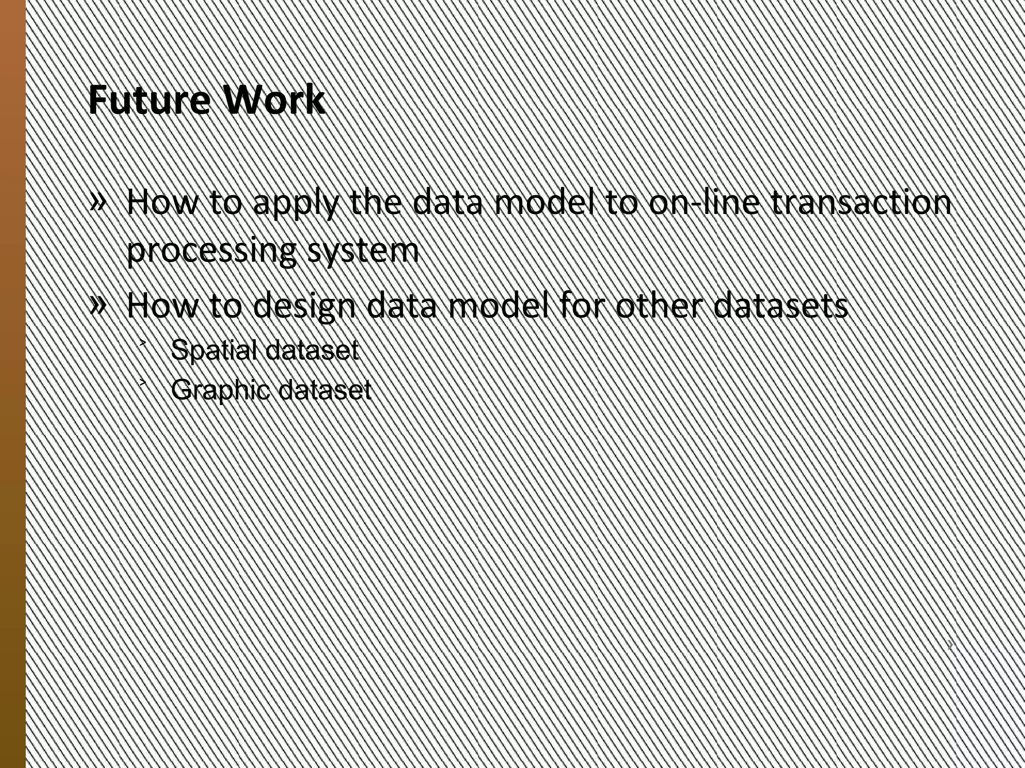 Bixi Query
            » For a given list of stations: 200 stations
            » get average bike usage in a given period
               ˃ [1day]
               ˃ [2day]
               ˃ [4day]
               ˃ [8day]
               ˃ [16day]
9/20/2012




                   MESOCA 2012                             21
 