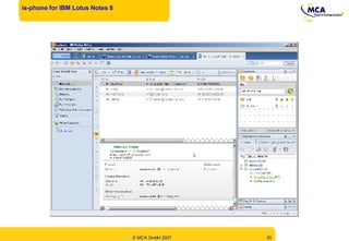 is-phone for IBM Lotus Notes 8 