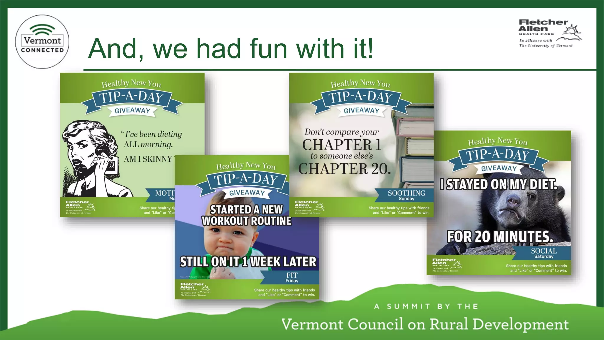 And, we had fun with it!  