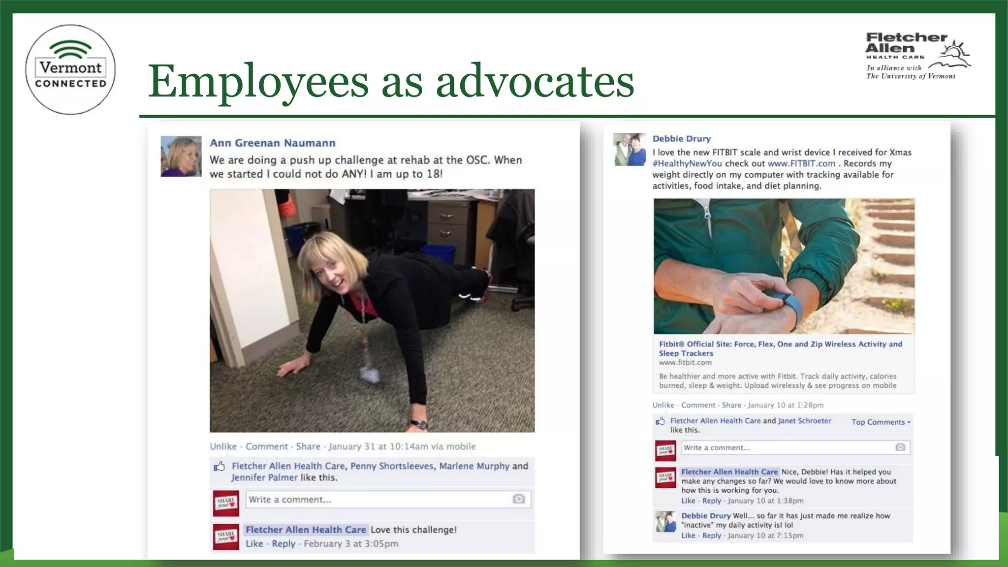 Employees as advocates  
