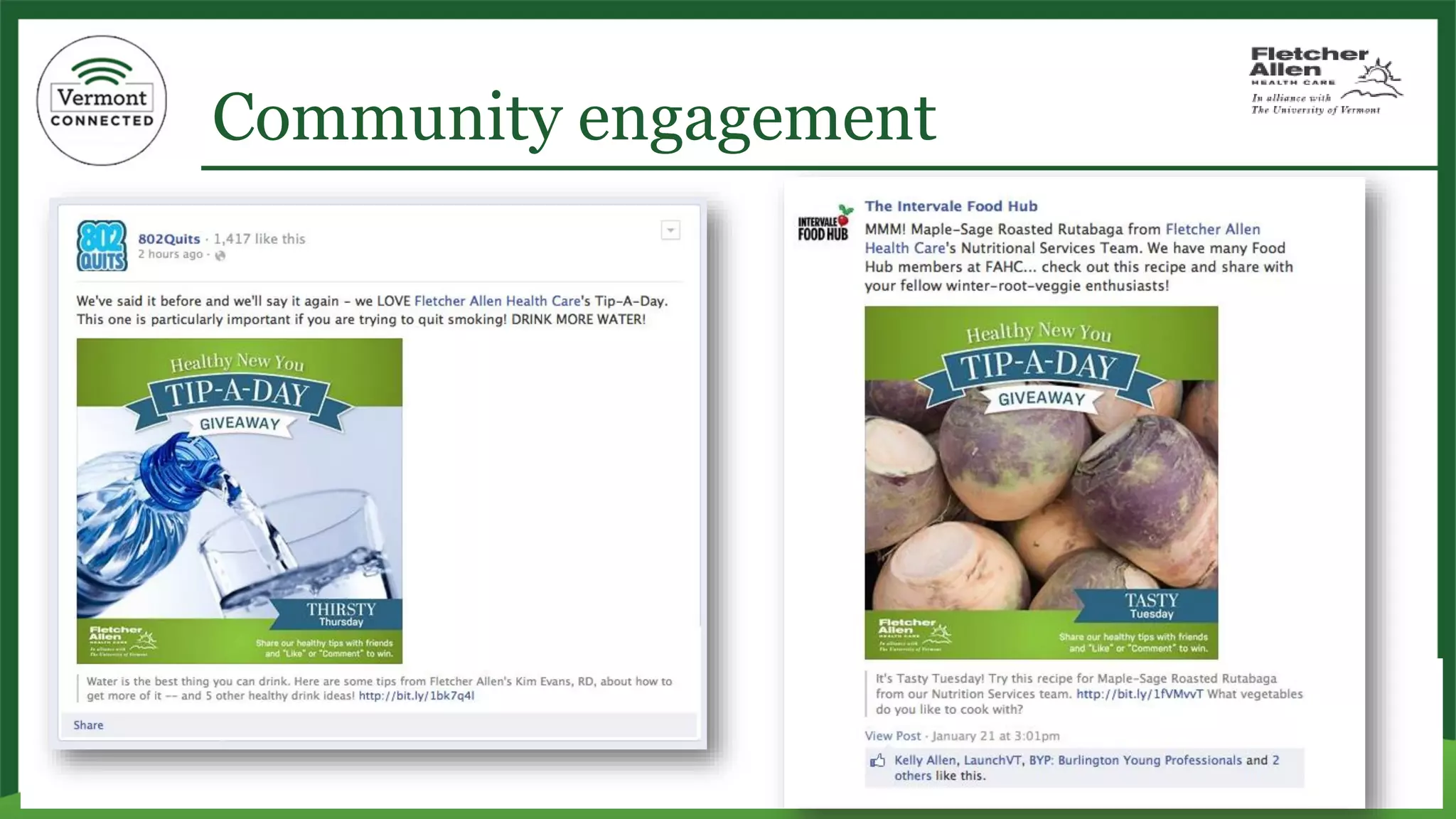 Community engagement  