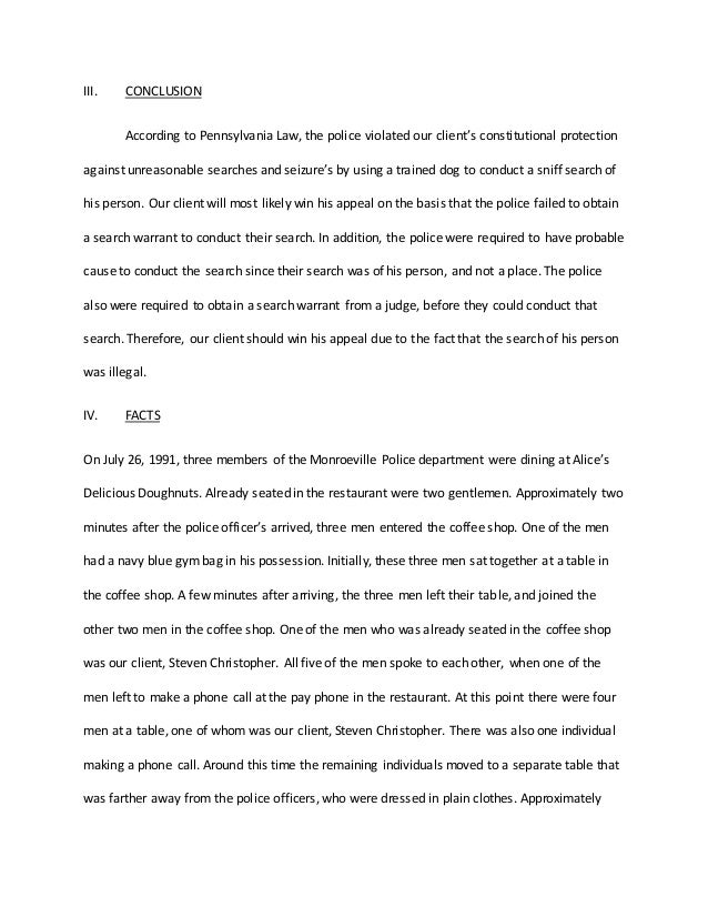 Legal Writing Open Memo Final