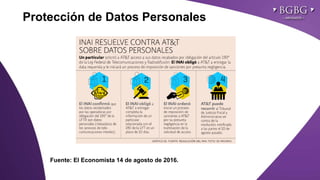 Click to edit Master title styleProtección de Datos Personales
Fuente: El Economista 14 de agosto de 2016.
 
