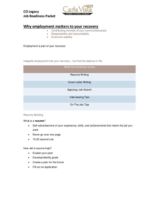 job readiness
