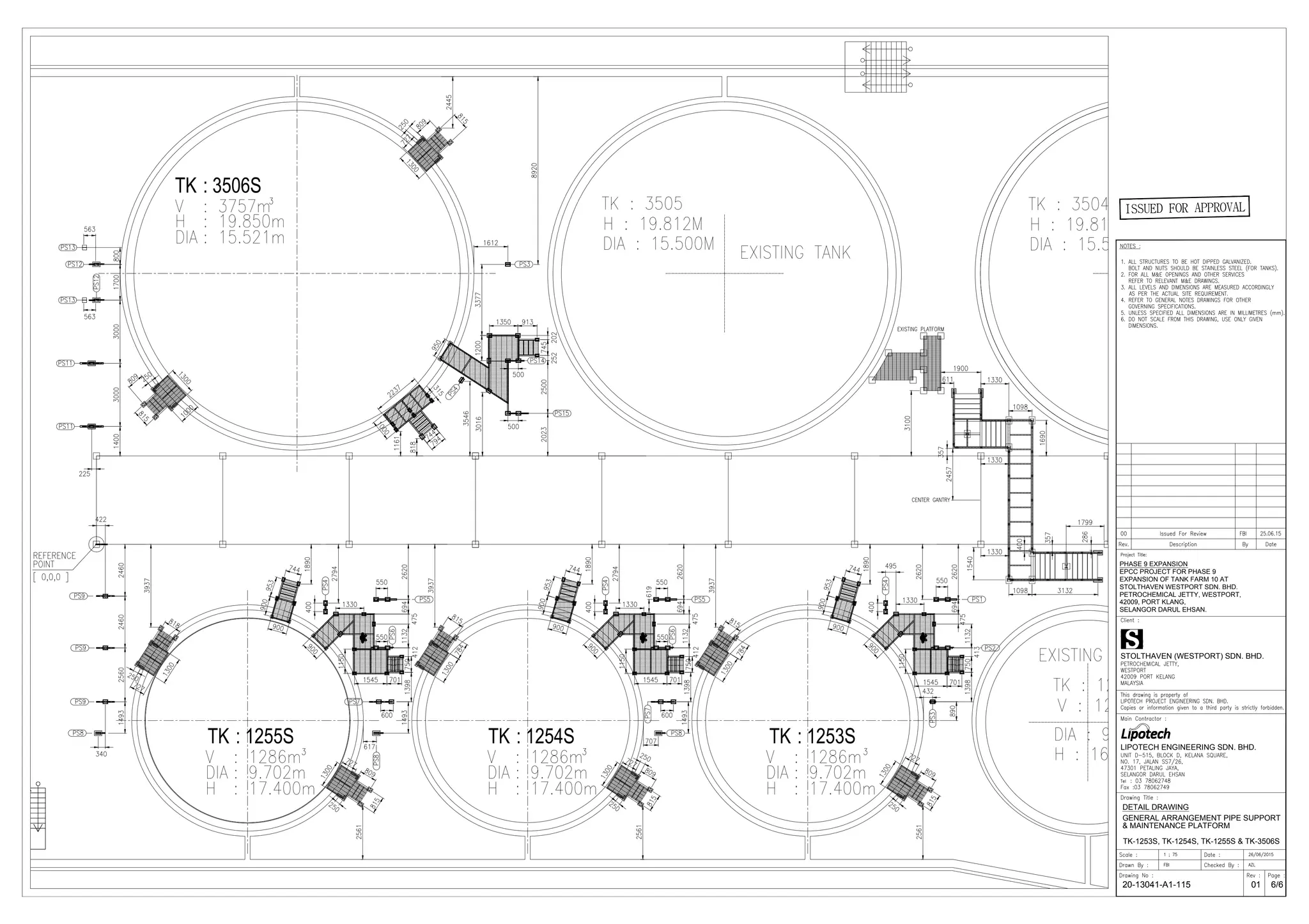 20-13041-A1-115-R0.1-General Arragment Pipe Support and Maintenant ...