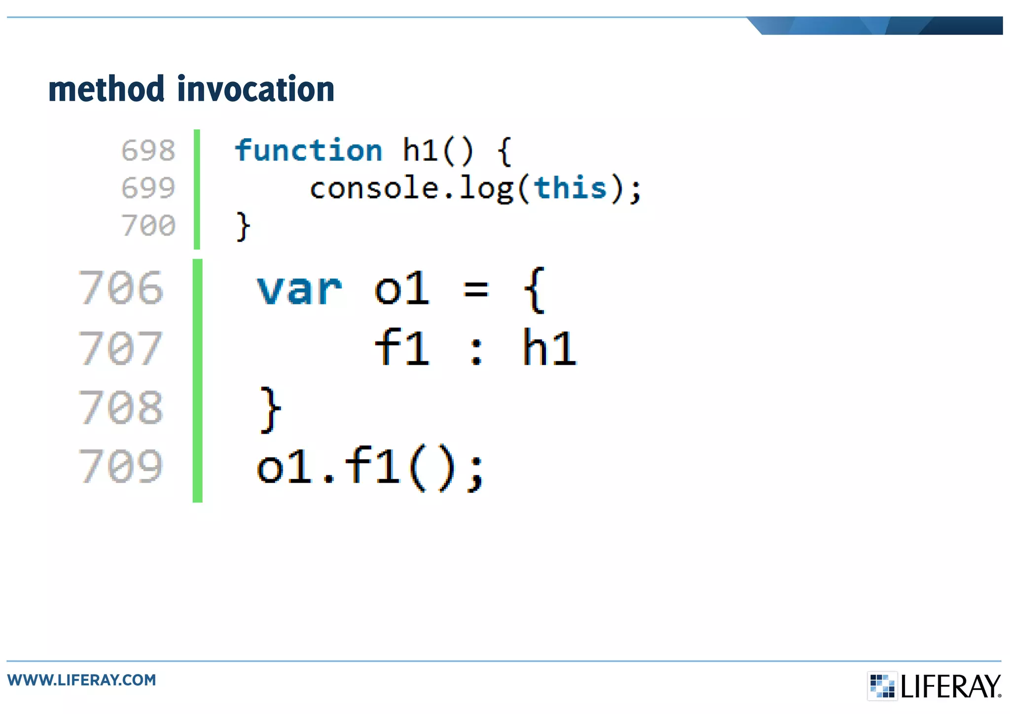 method invocation
 