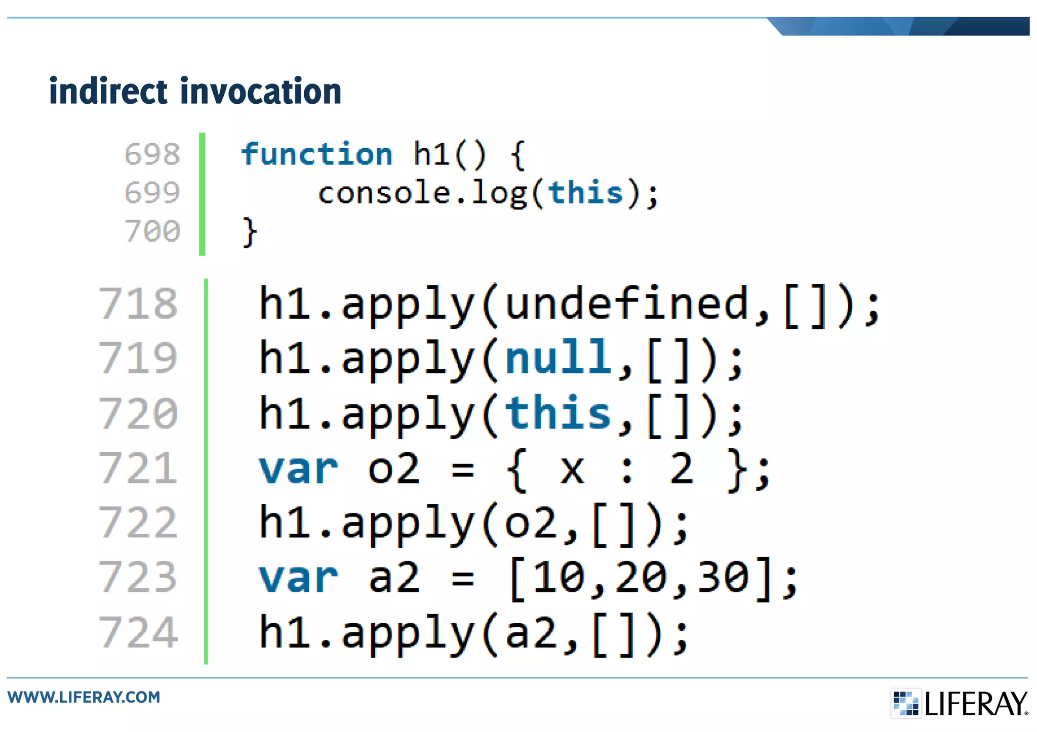 indirect invocation
 