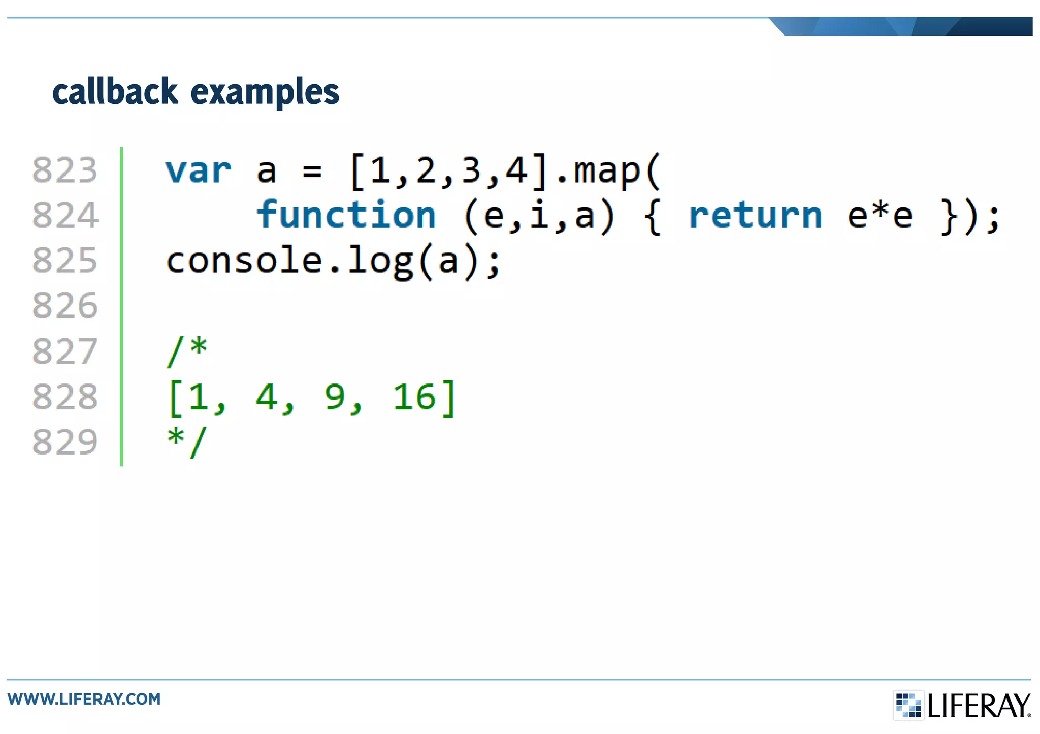 callback examples
 