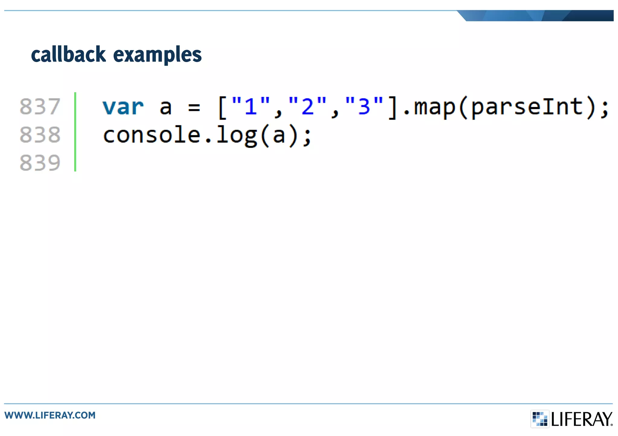 callback examples
 