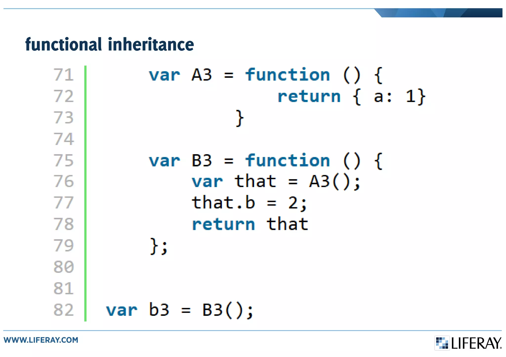 functional inheritance
 