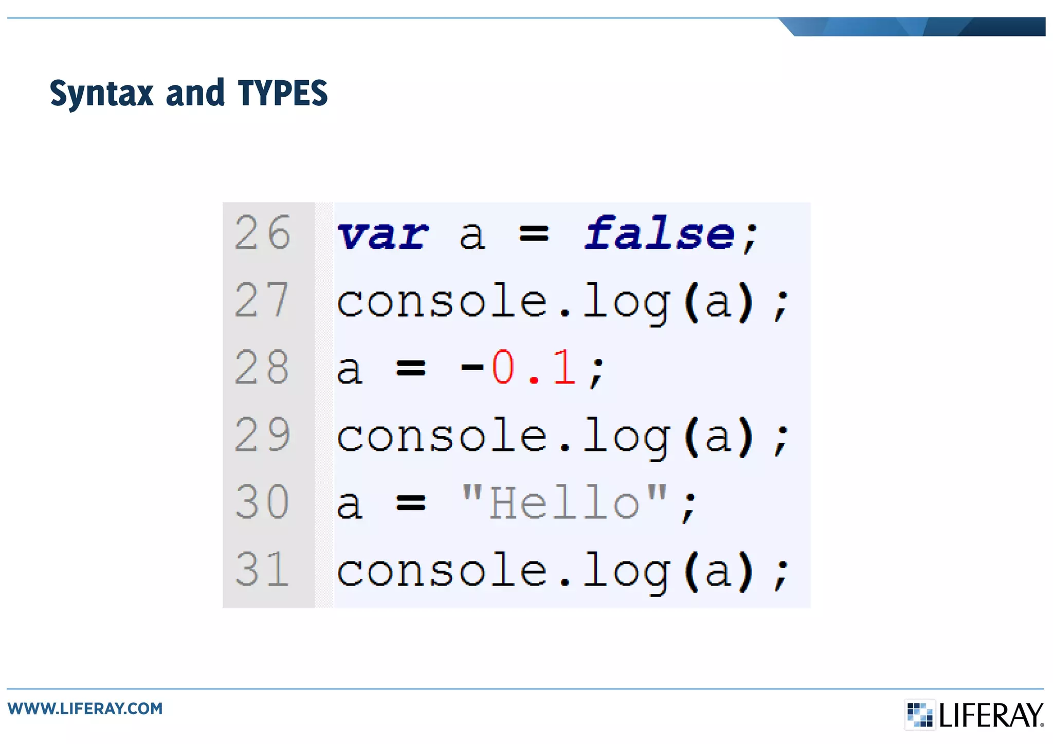 Syntax and TYPES
 