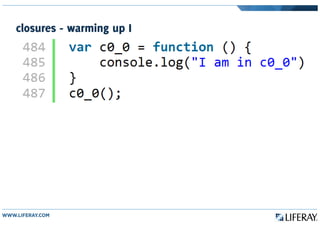 closures - warming up I
 