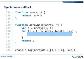 Synchronous callback
 