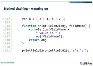 Method chaining – warming up
 