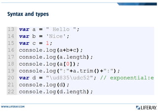 Syntax and types
 